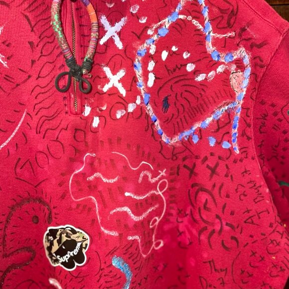 Ralph Lauren Quarter ZIp | Designed by Zipaene - Connecticut Streetwear Artist - Picture 2 of 5